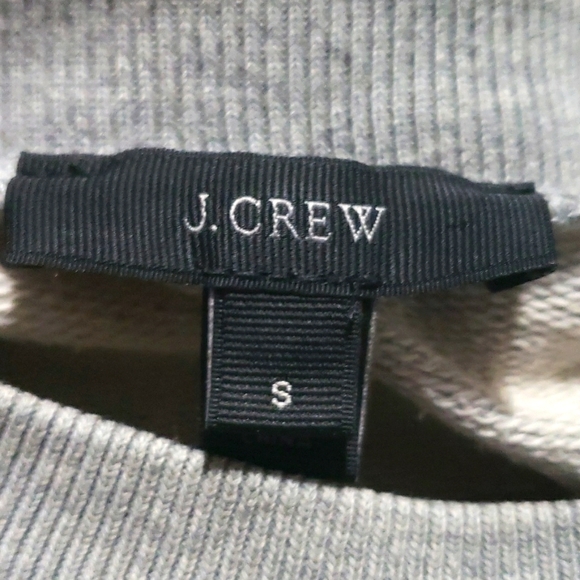 J Crew Brooklyn Grey Long Sleeve Sweatshirt Woman's Size Small 100% Cotton - Picture 7 of 11